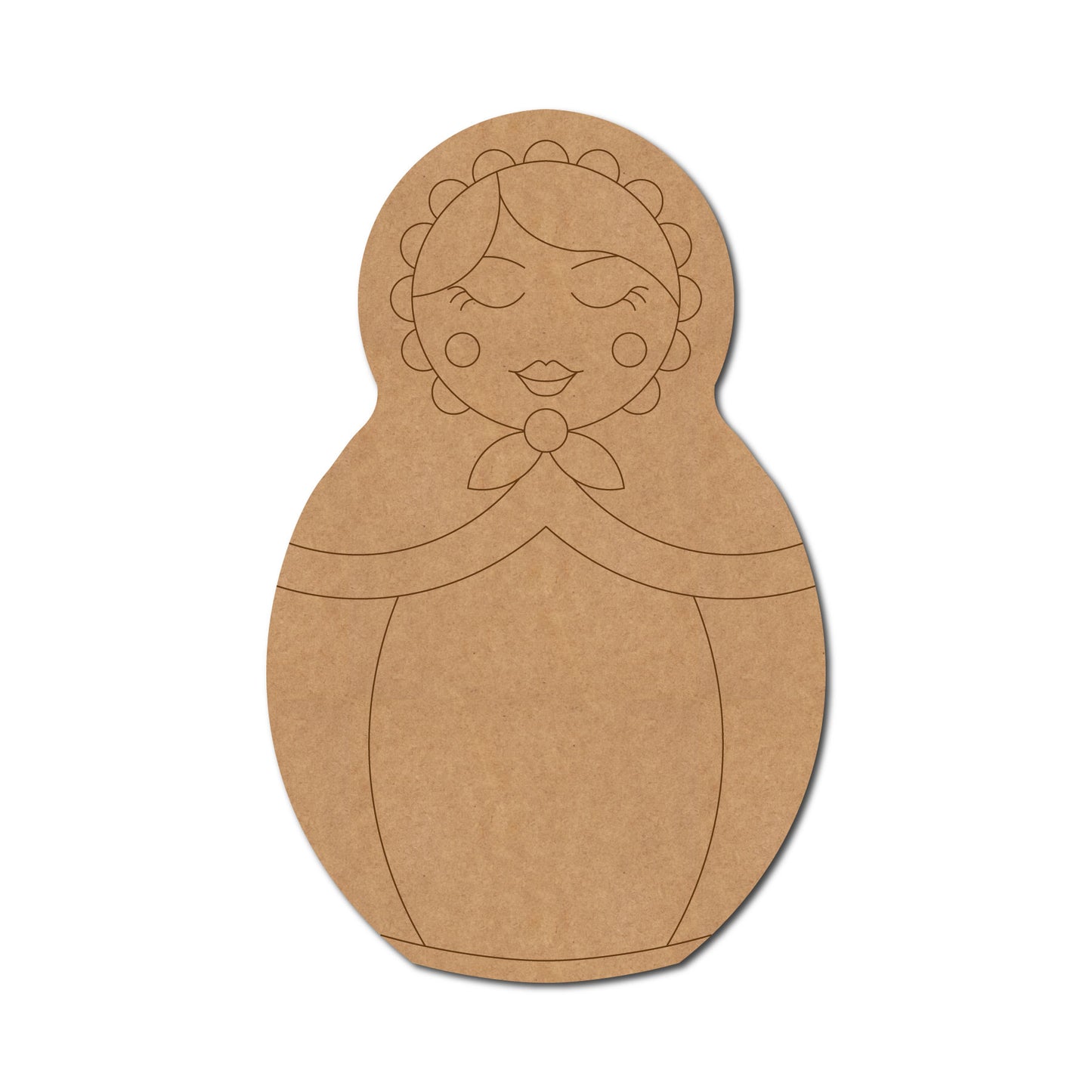 Matryoshka Nesting Doll Pre Marked MDF Design 4