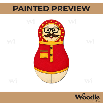 Matryoshka Nesting Doll Pre Marked MDF Design 6