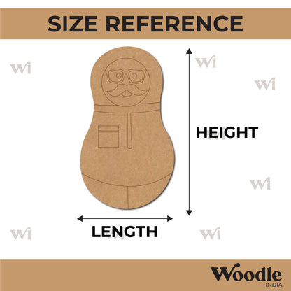 Matryoshka Nesting Doll Pre Marked MDF Design 6