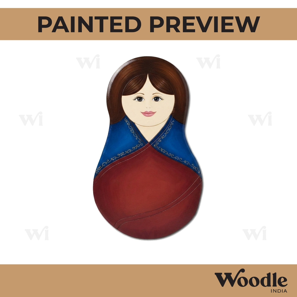 Matryoshka Nesting Doll Pre Marked MDF Design 7