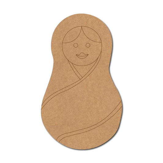 Matryoshka Nesting Doll Pre Marked MDF Design 7