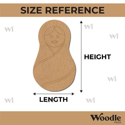 Matryoshka Nesting Doll Pre Marked MDF Design 7
