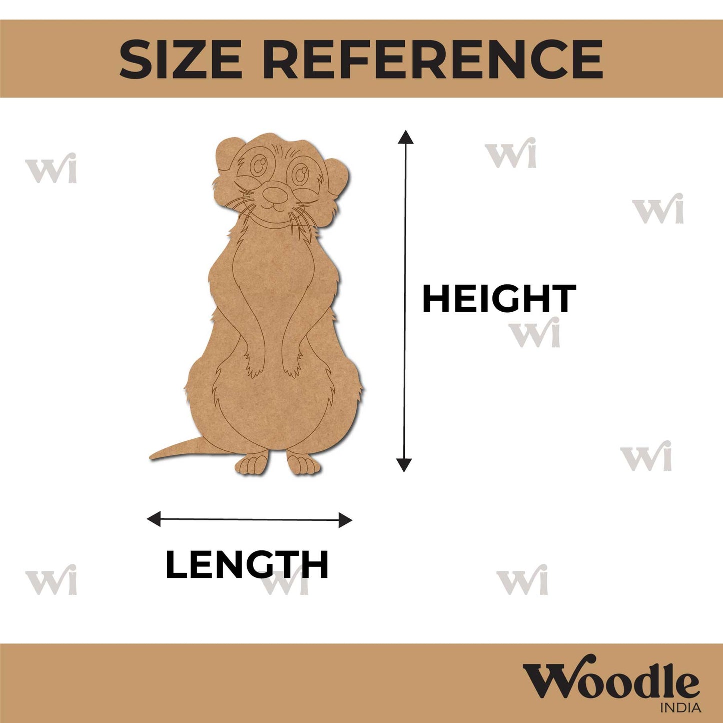 Meerkat Pre Marked MDF Design 1
