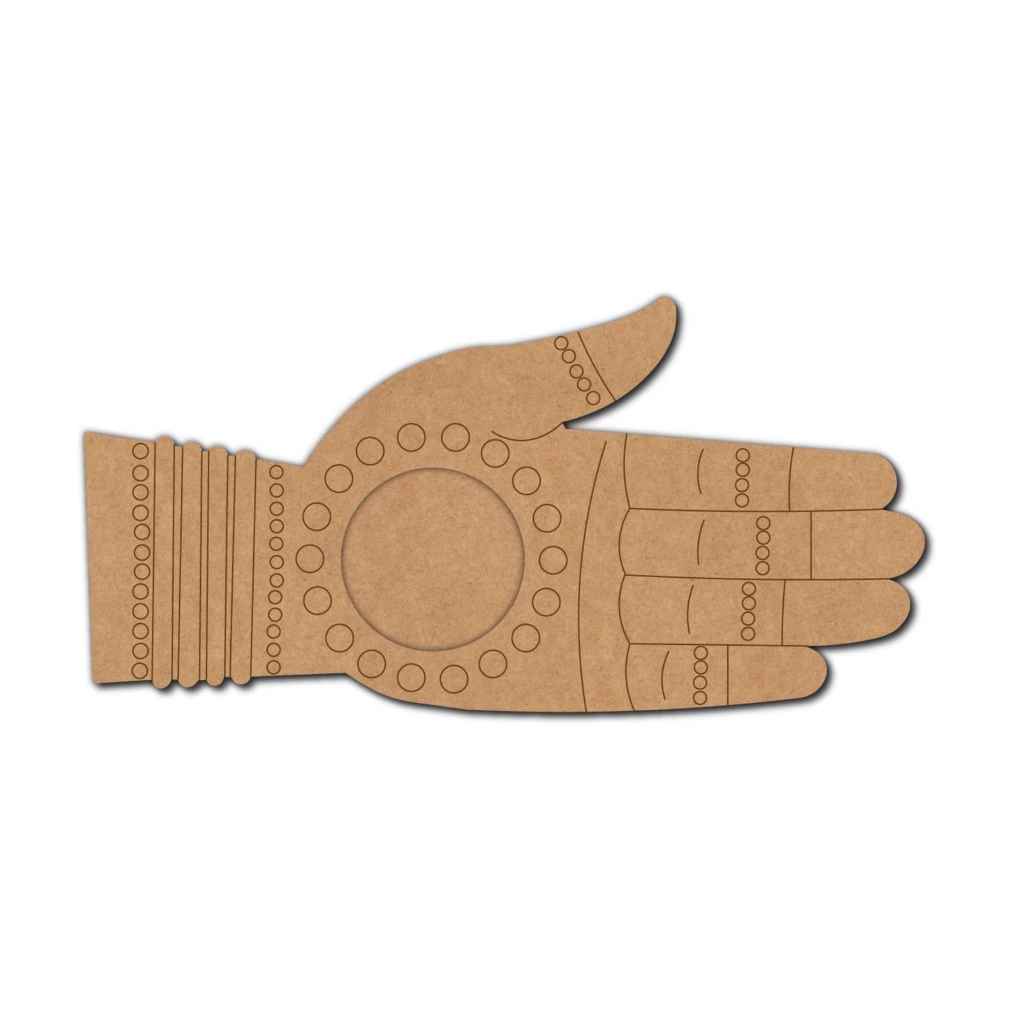 Mehendi Hand Diya Tealight Holder MDF Design 1
