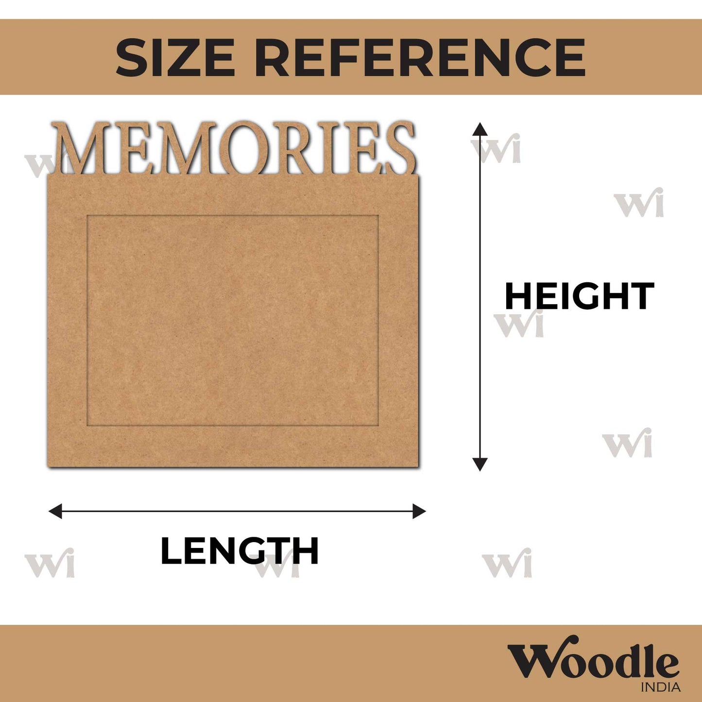 Memories Frame MDF Design 1