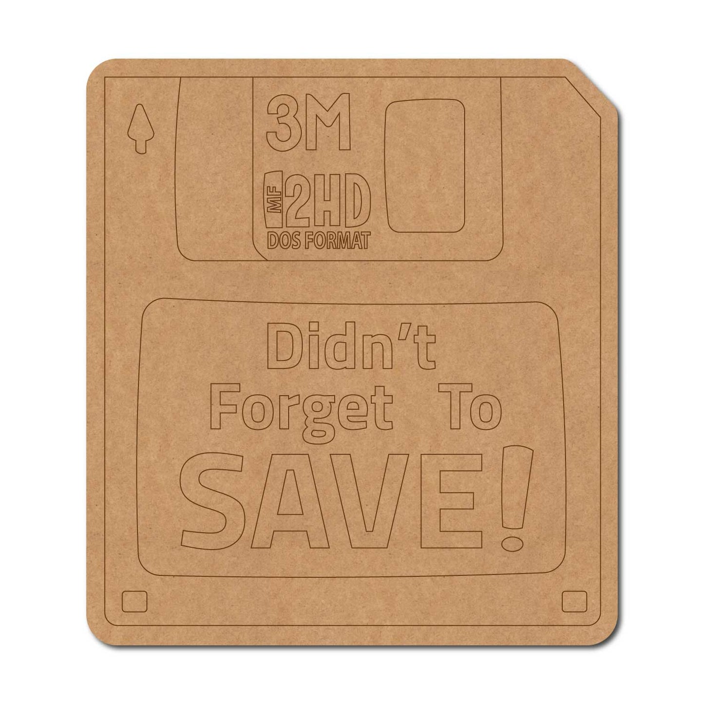 Memory Card Pre Marked MDF Design 1