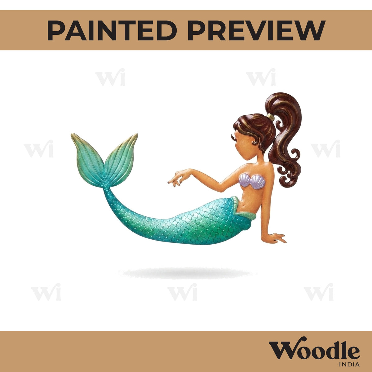 Mermaid Cutout MDF Design 4