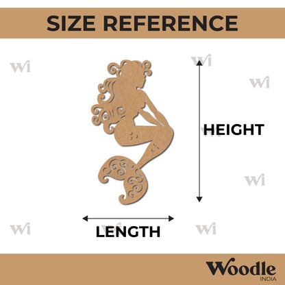 Mermaid Cutout MDF Design 6