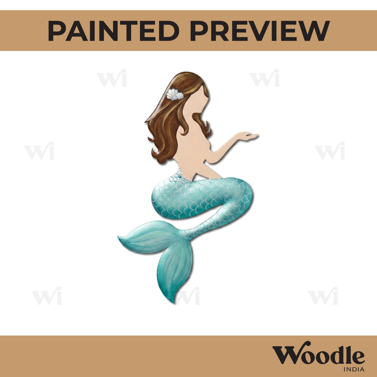 Mermaid Cutout MDF Design 7