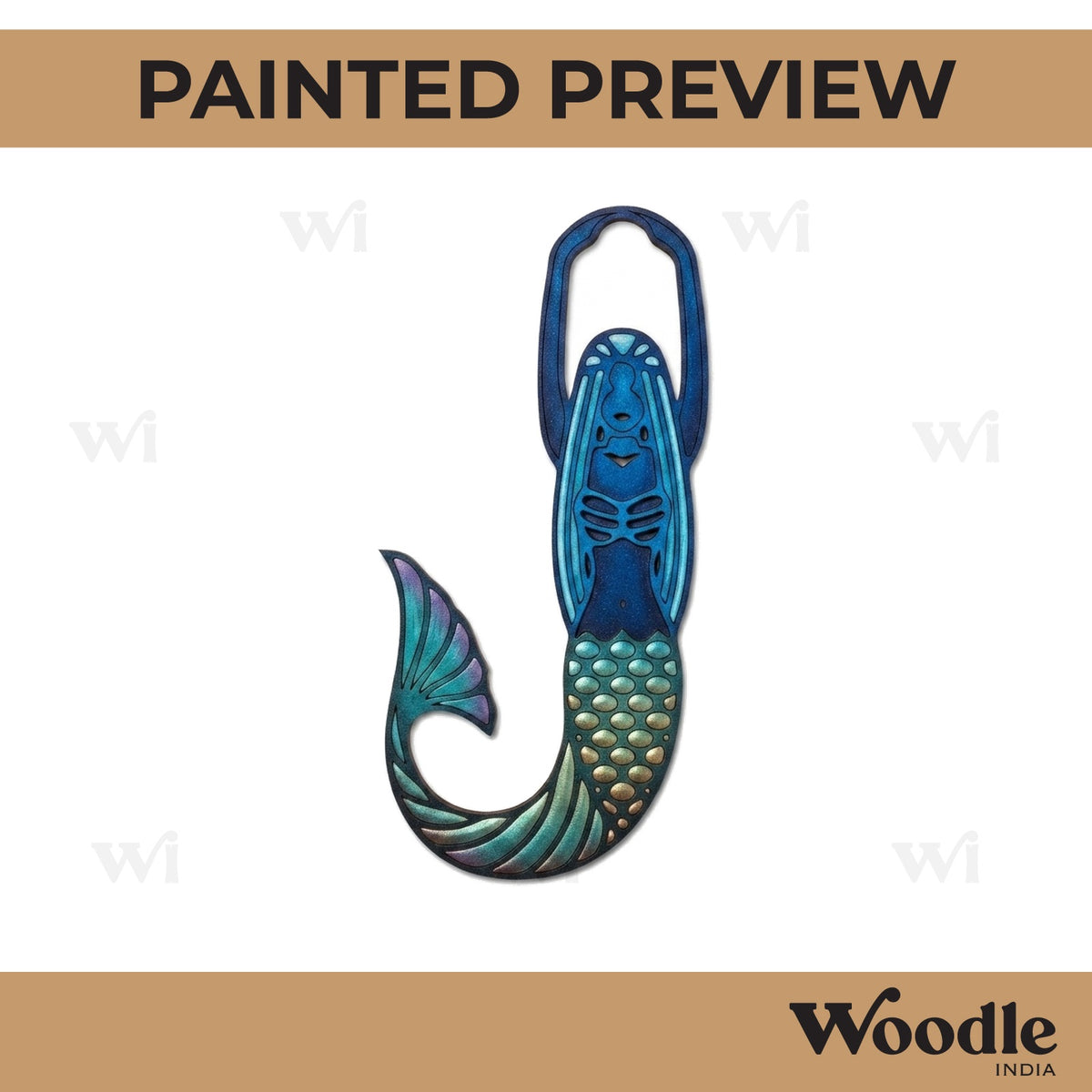 Mermaid Pre Marked MDF Design 1