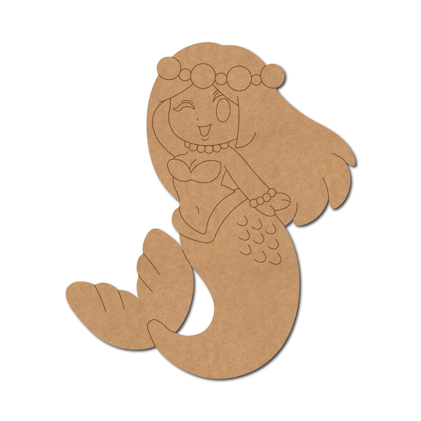 Mermaid Pre Marked MDF Design 2