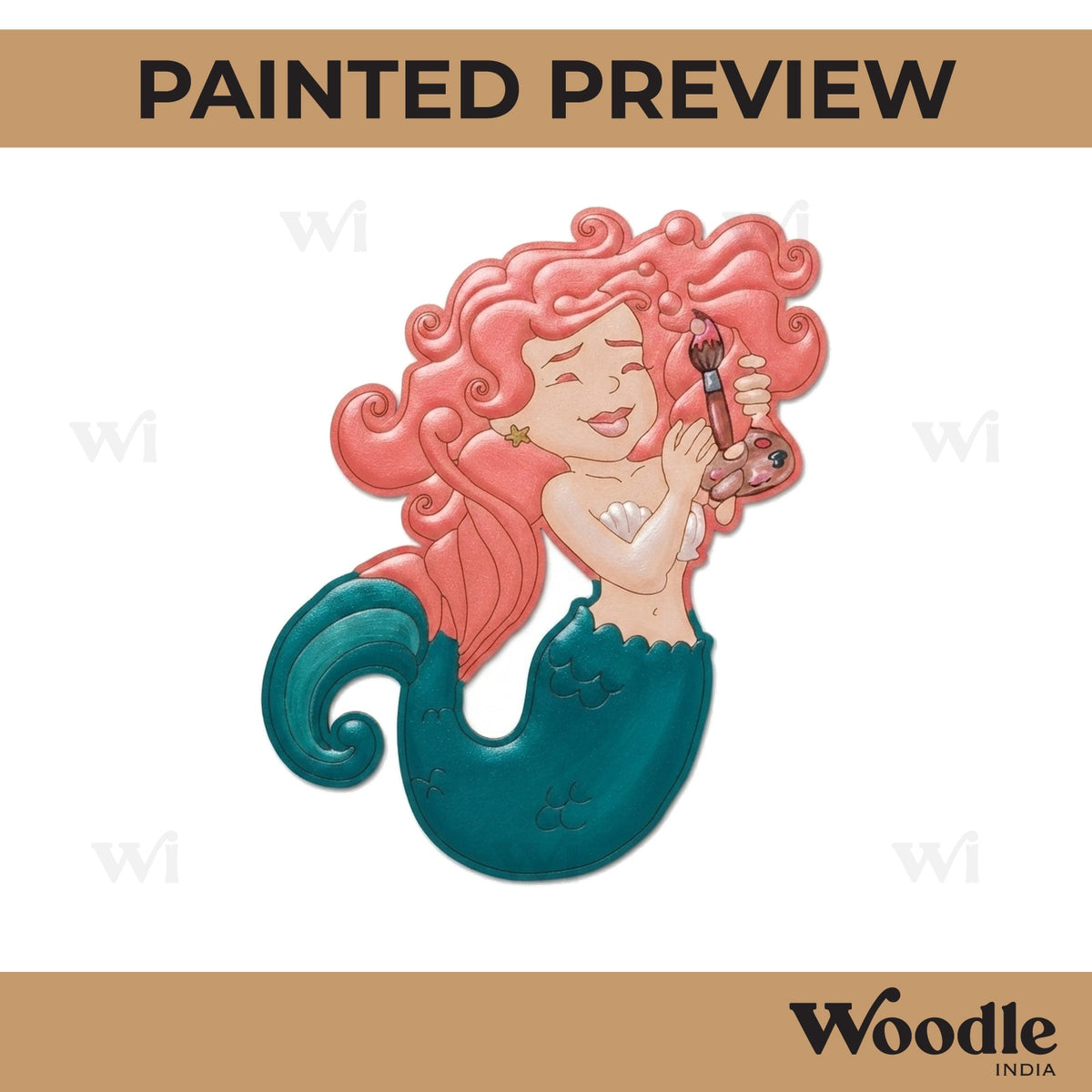 Mermaid Pre Marked MDF Design 3