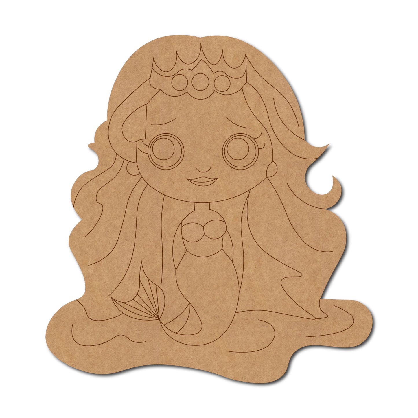 Mermaid Pre Marked MDF Design 5