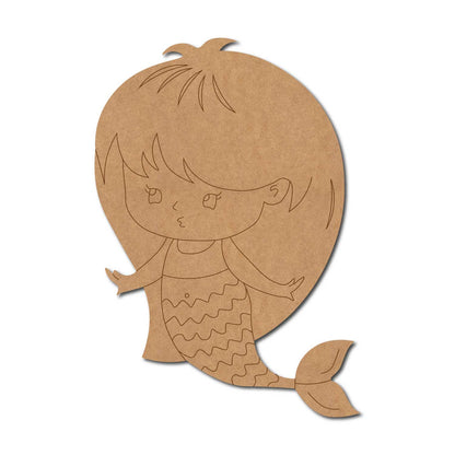 Mermaid Pre Marked MDF Design 6
