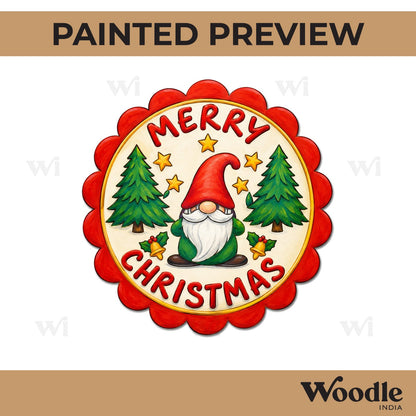 Merry Christmas Pre Marked Base MDF Design 1