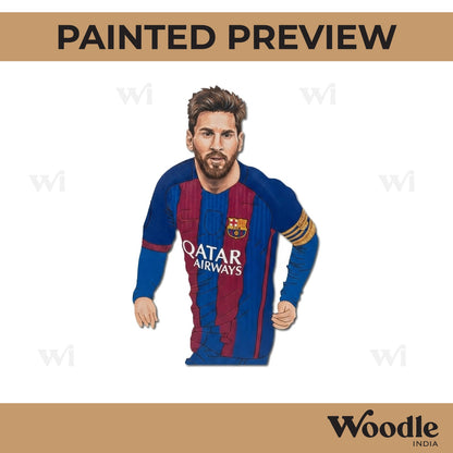 Messi Footballer Pre Marked MDF Design 1