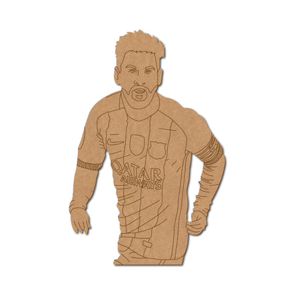 Messi Footballer Pre Marked MDF Design 1