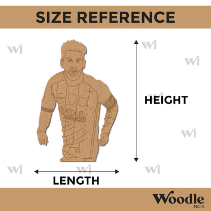 Messi Footballer Pre Marked MDF Design 1
