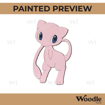 Mew Pokemon Pre Marked MDF Design 1
