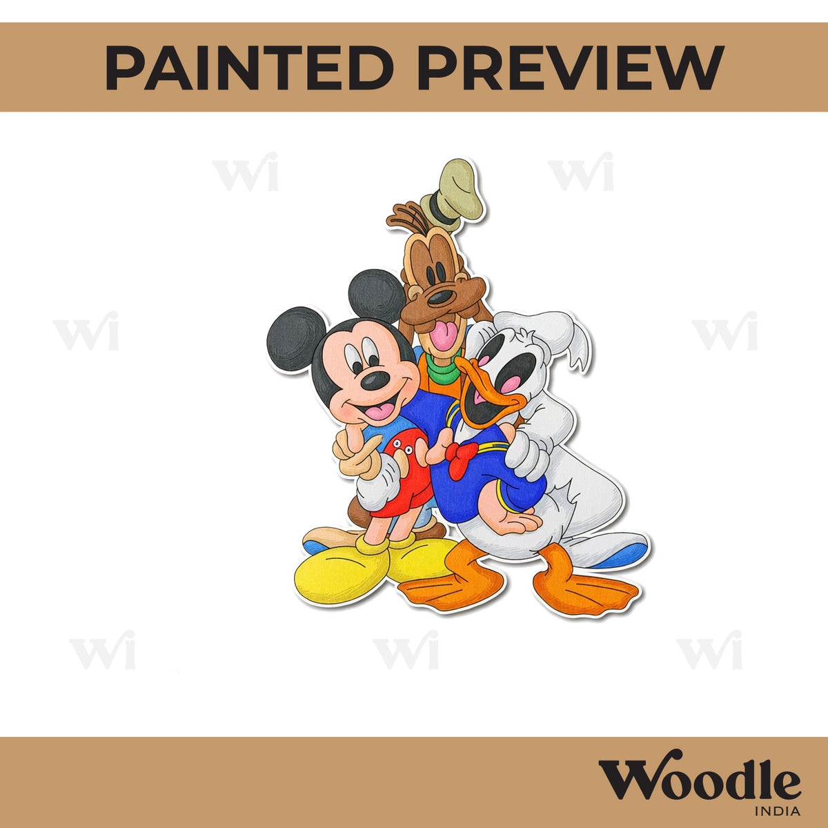 Mickey Mouse Characters Pre Marked MDF Design 2