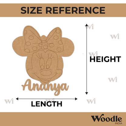 Mickey Mouse Customized Name Pre Marked MDF Design 2