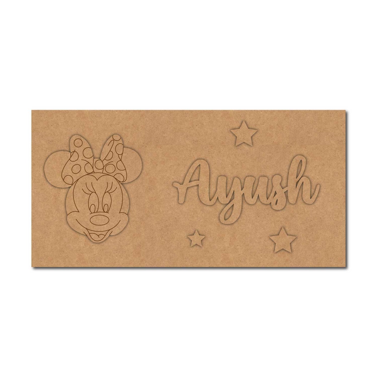 Mickey Mouse Kids Nameplate MDF Design 2