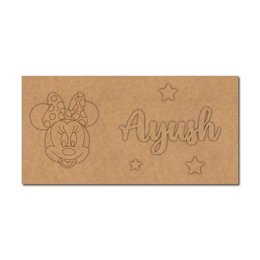Mickey Mouse Kids Nameplate MDF Design 2