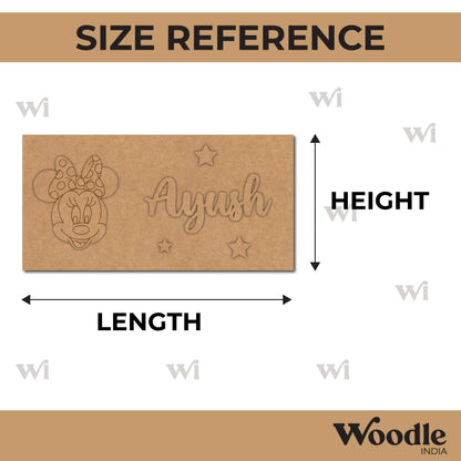 Mickey Mouse Kids Nameplate MDF Design 2