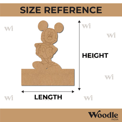 Mickey Mouse Nameplate Pre Marked MDF Design 1