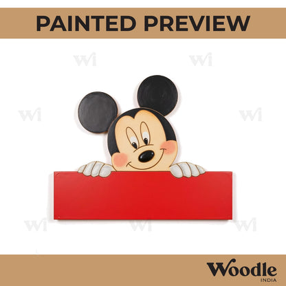 Mickey Mouse Nameplate Pre Marked MDF Design 2