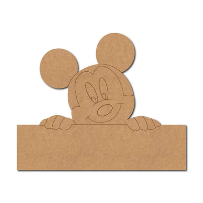 Mickey Mouse Nameplate Pre Marked MDF Design 2