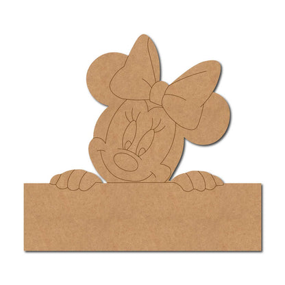 Mickey Mouse Nameplate Pre Marked MDF Design 3