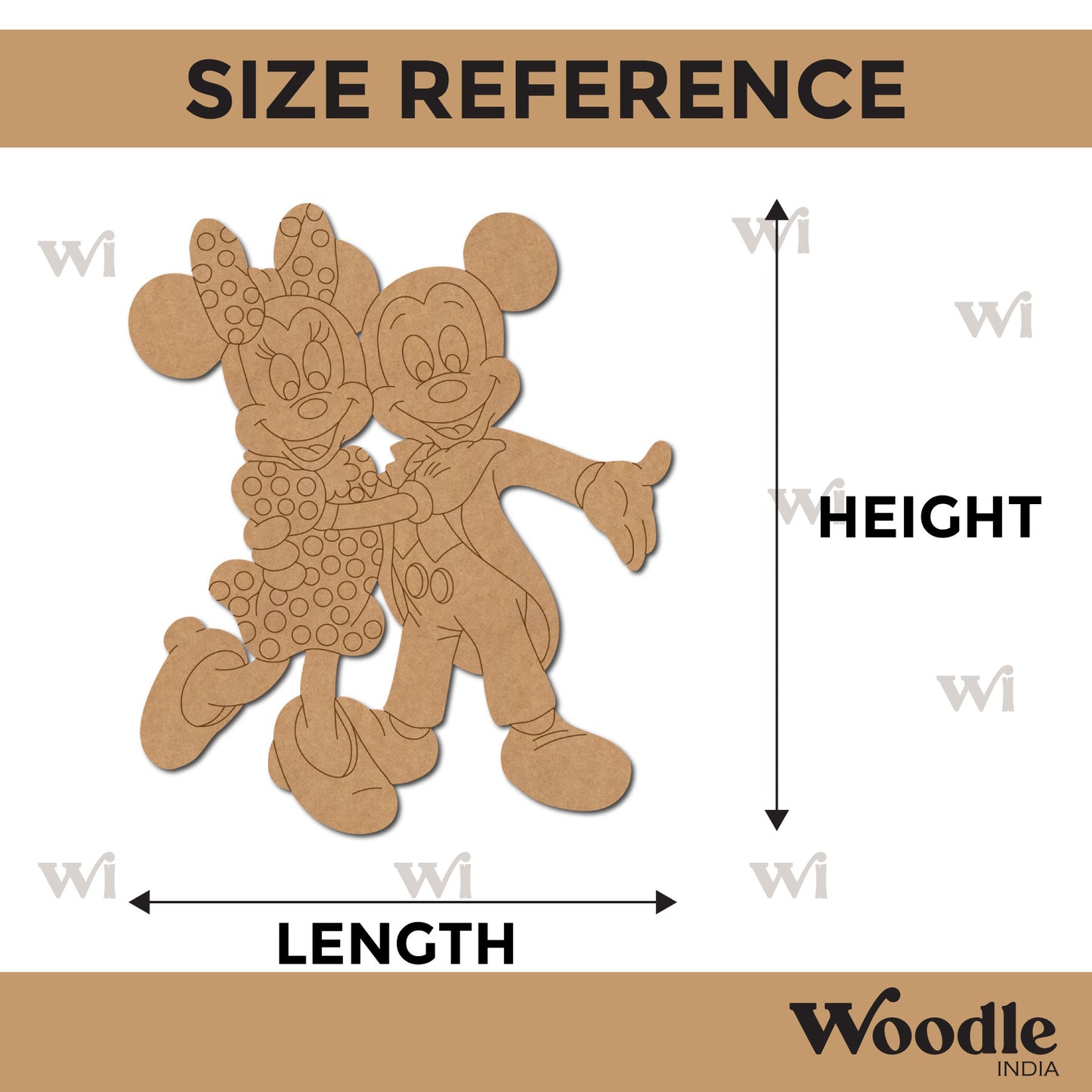 Mickey Mouse Pre Marked MDF Design 11