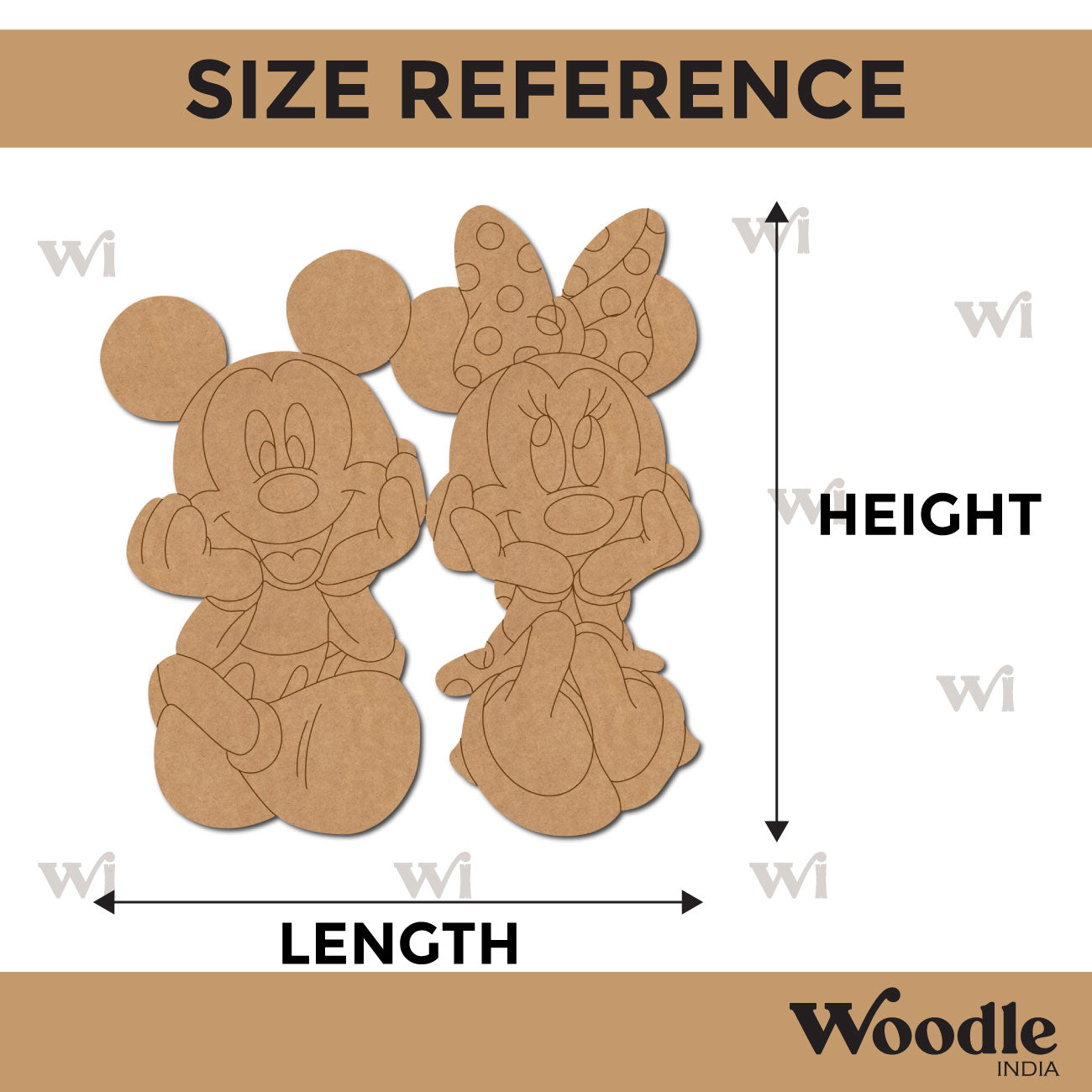 Mickey Mouse Pre Marked MDF Design 13