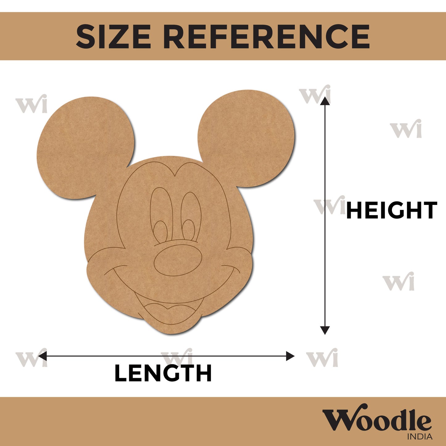 Mickey Mouse Pre Marked MDF Design 18