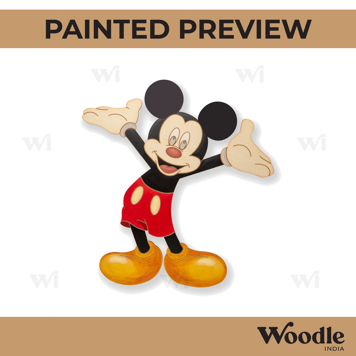 Mickey Mouse Pre Marked MDF Design 19