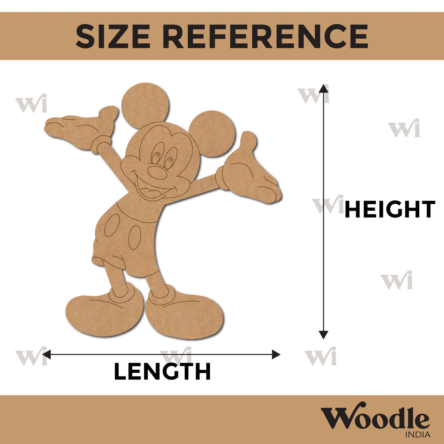 Mickey Mouse Pre Marked MDF Design 19