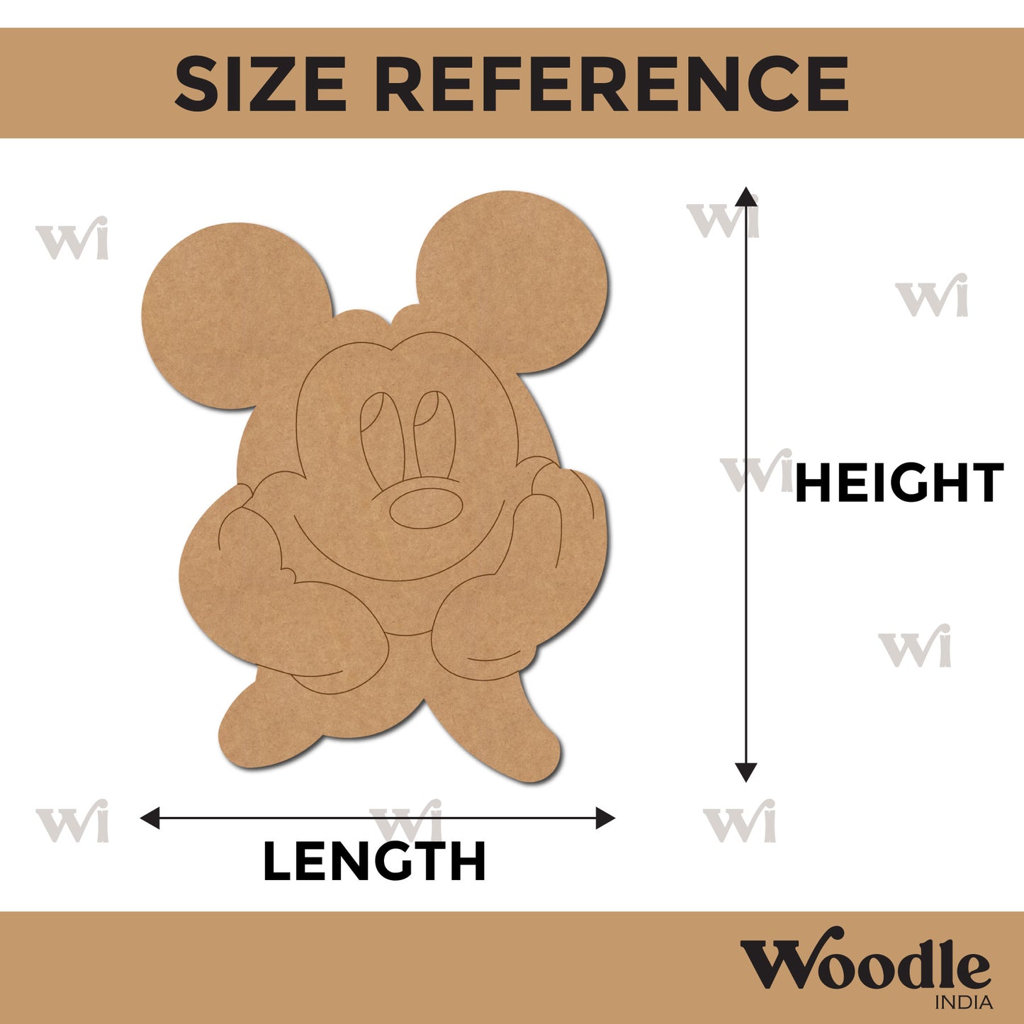 Mickey Mouse Pre Marked MDF Design 20
