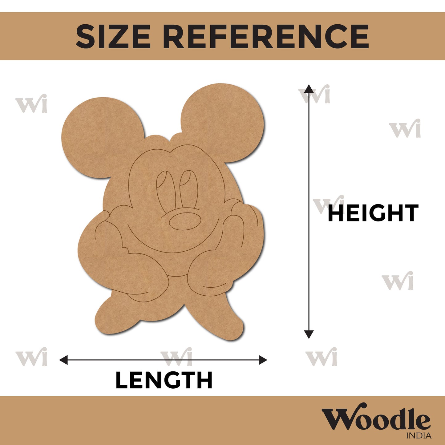 Mickey Mouse Pre Marked MDF Design 21