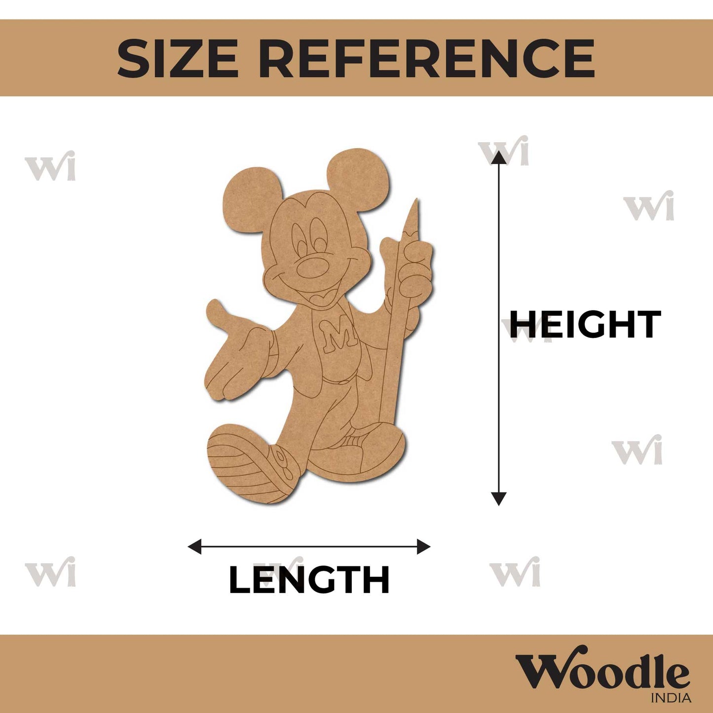 Mickey Mouse Pre Marked MDF Design 22