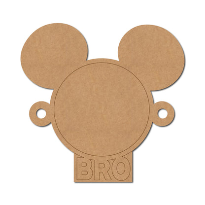 Mickey Mouse Rakhi Pre Marked MDF Design 1