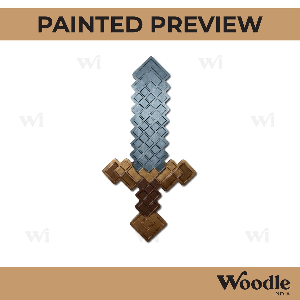 Minecraft Sword Pre Marked MDF Design 1
