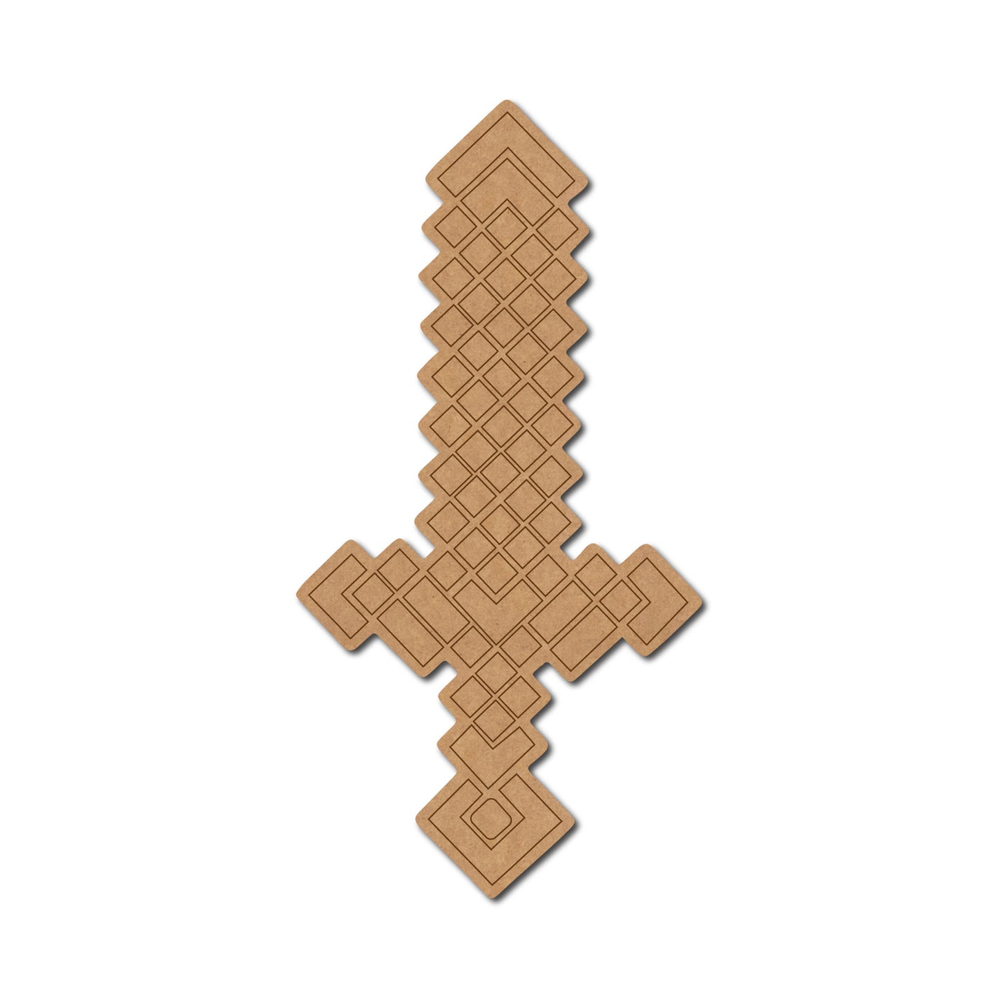 Minecraft Sword Pre Marked MDF Design 1