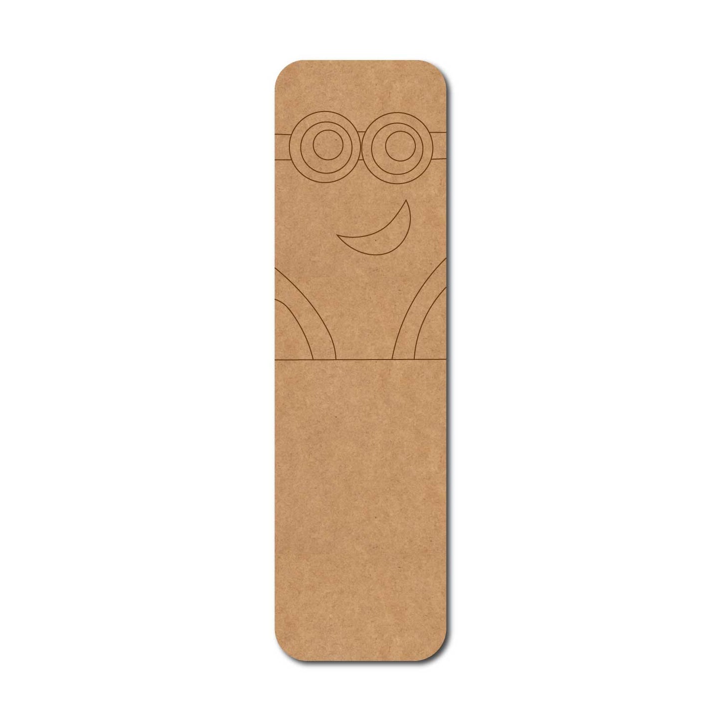 Minion Bookmark Pre Marked MDF Design 1