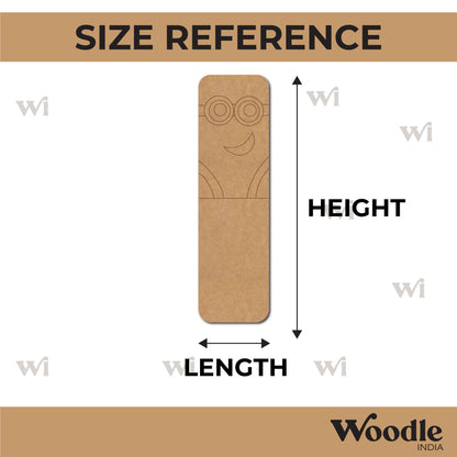 Minion Bookmark Pre Marked MDF Design 1
