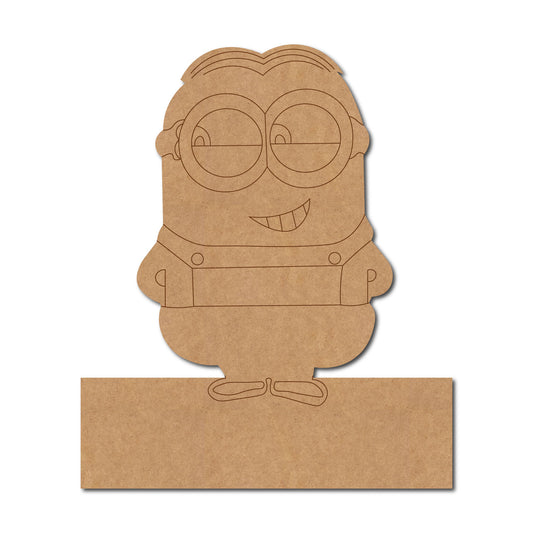 Minion Nameplate Pre Marked MDF Design 1