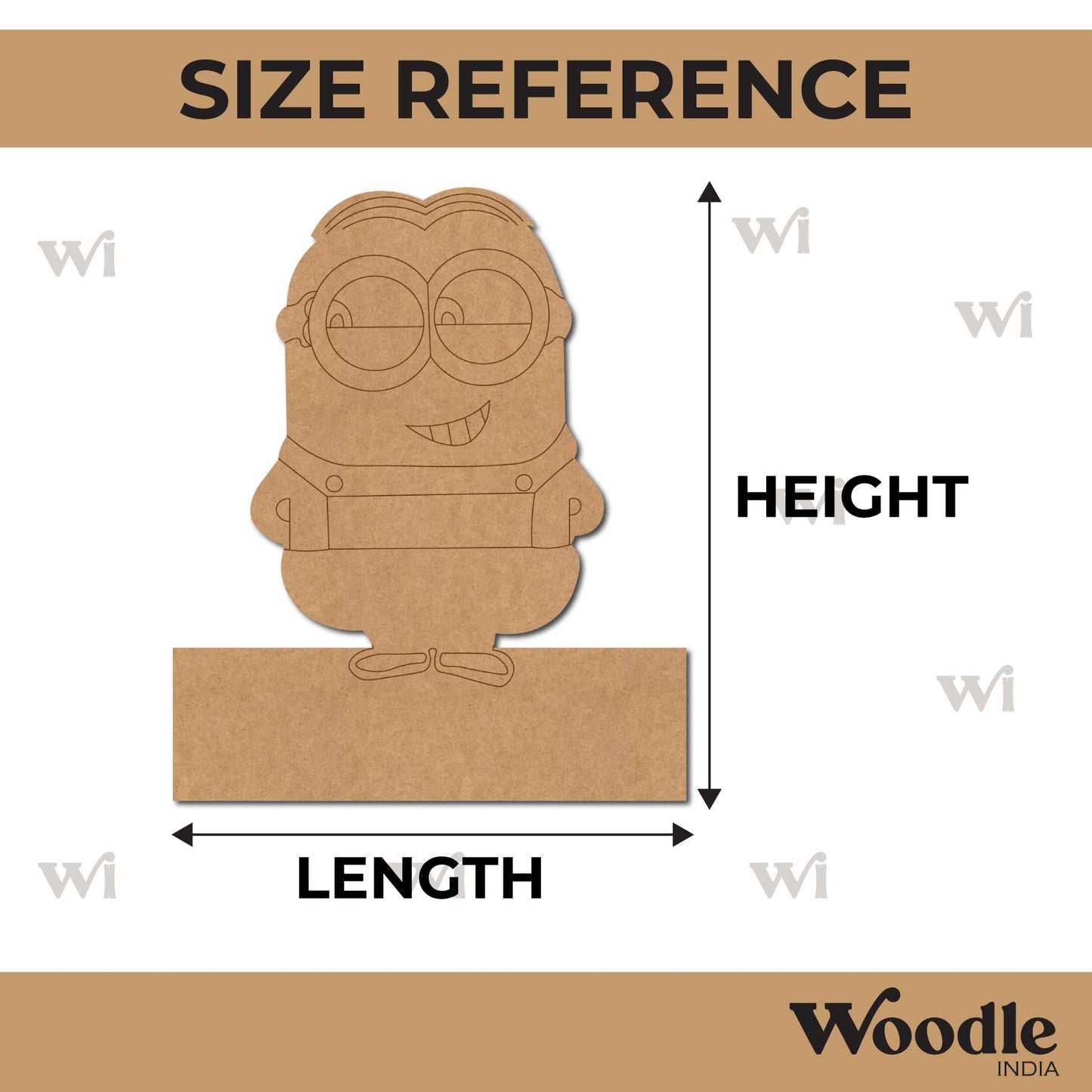 Minion Nameplate Pre Marked MDF Design 1