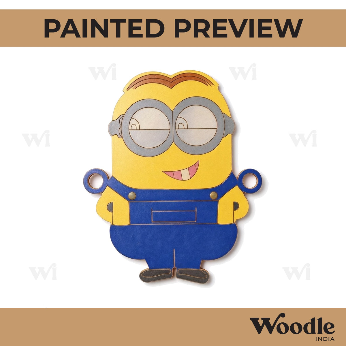 Minion Rakhi Pre Marked MDF Design 1