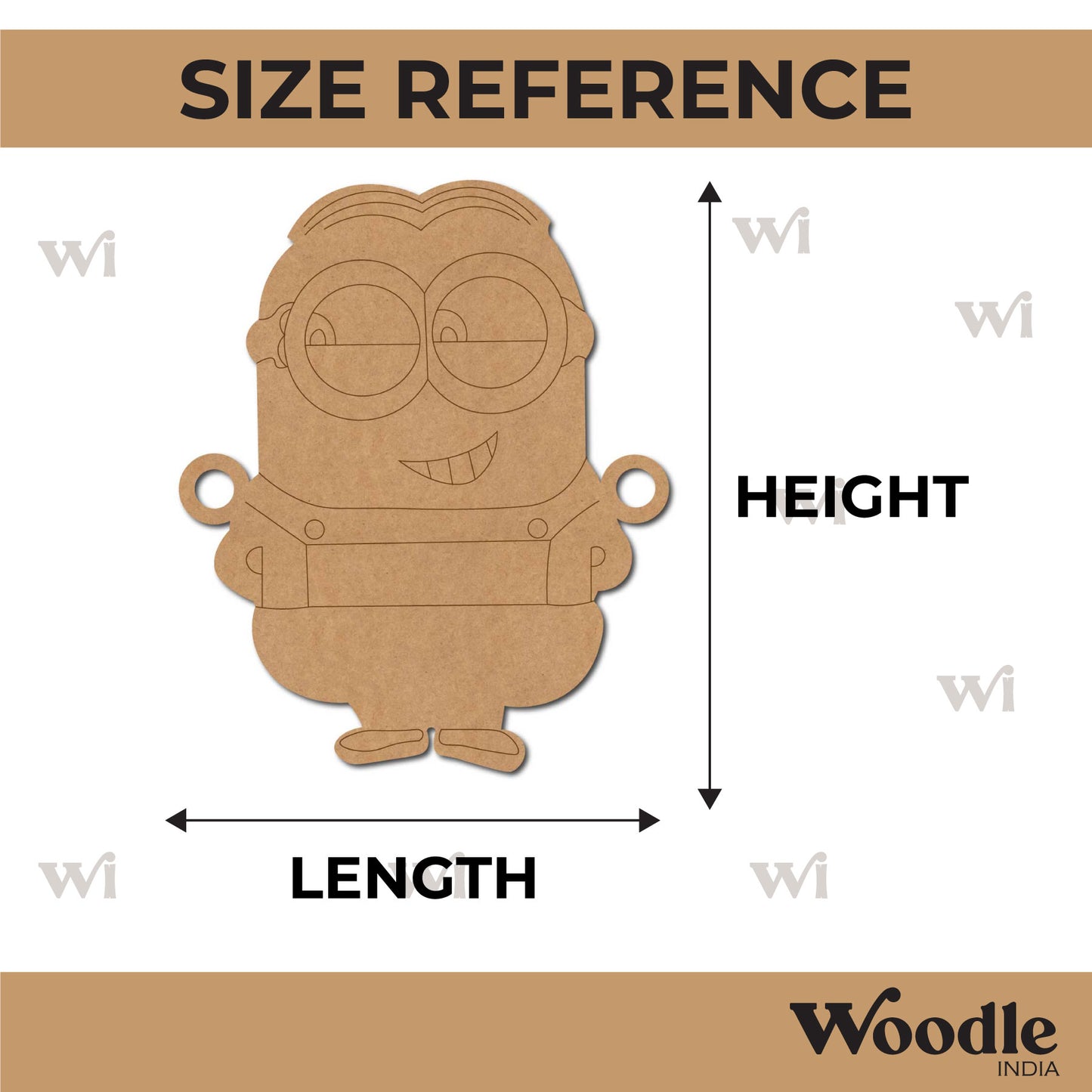 Minion Rakhi Pre Marked MDF Design 1