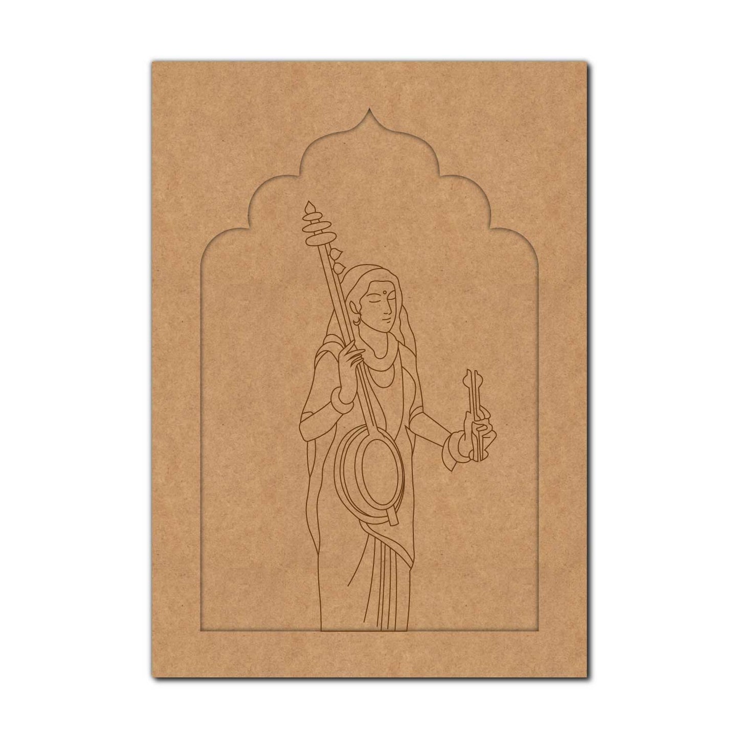 Mirabai Jharokha Pre Marked MDF Design 1